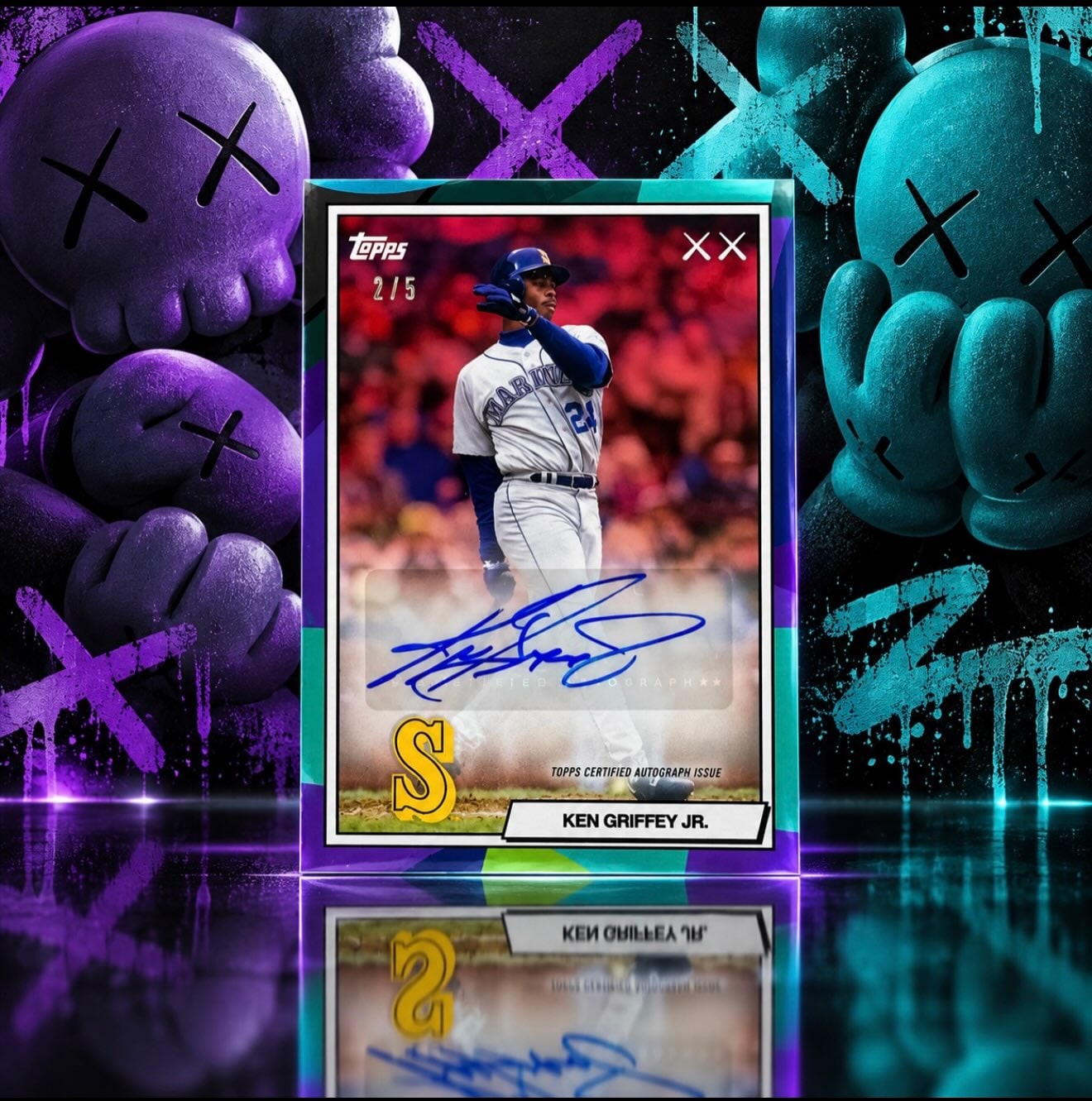 Ken Griffey Jr. Red serial 2 of 5