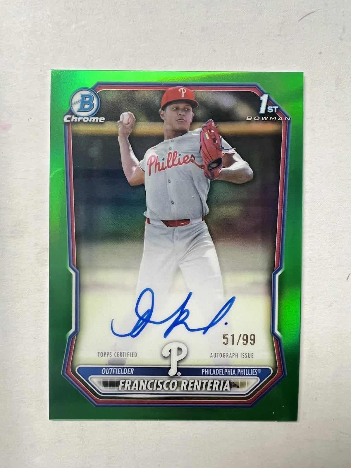 Francisco Renteria Green serial 51 of 99