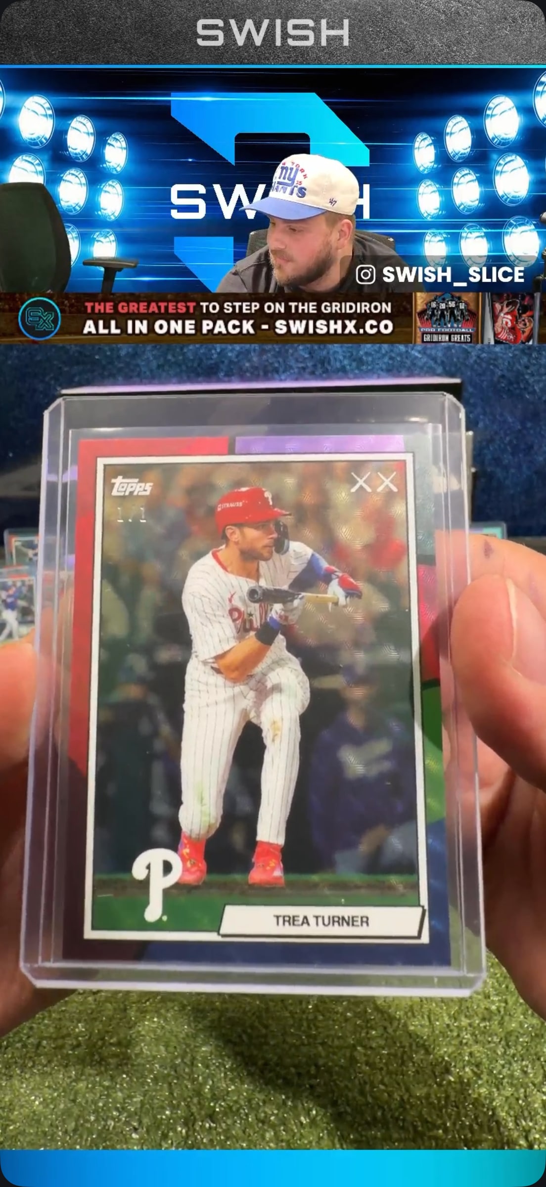 Trea Turner FoilFractor serial 1 of 1