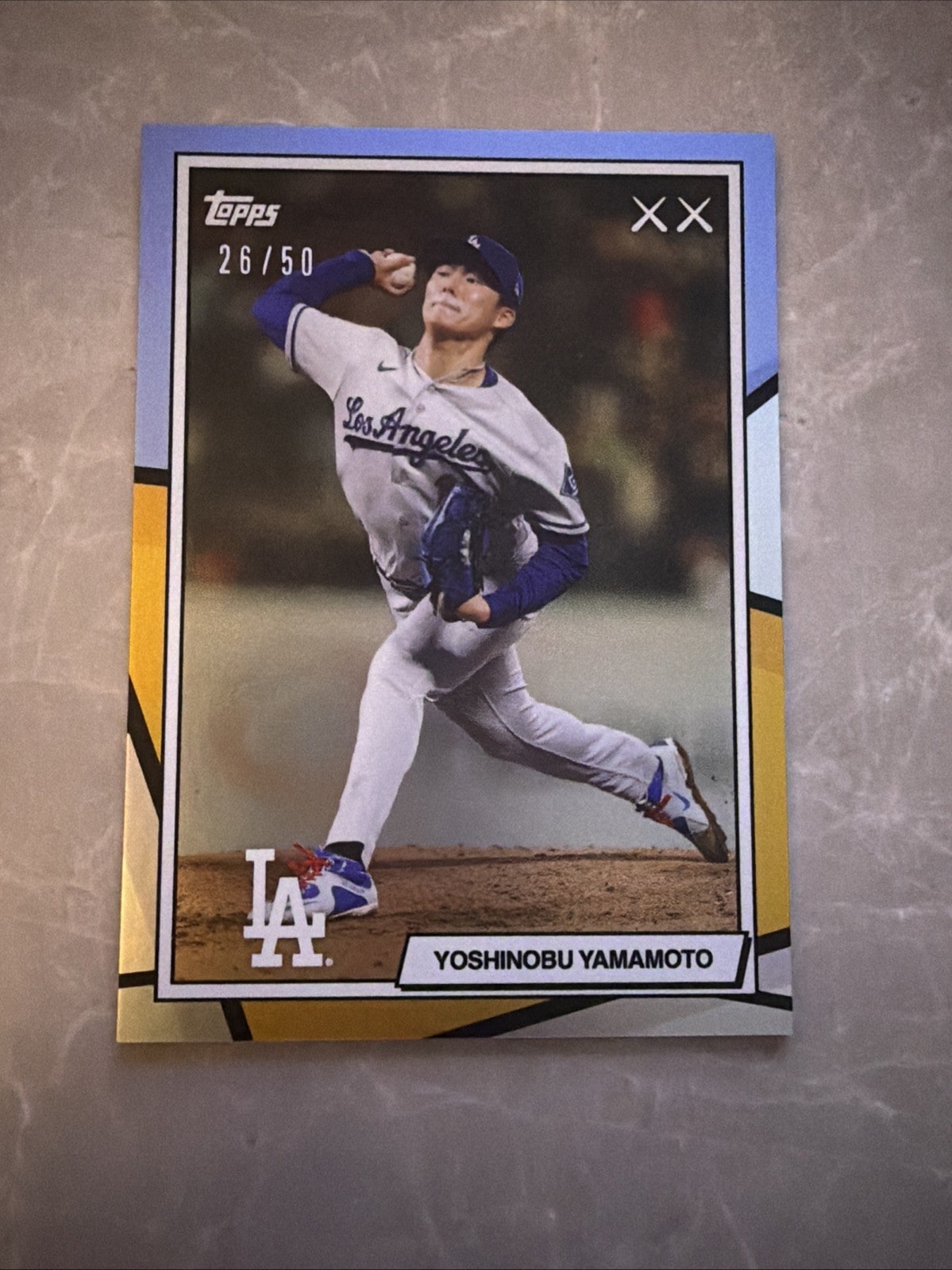 Yoshinobu Yamamoto Gold serial 26 of 50