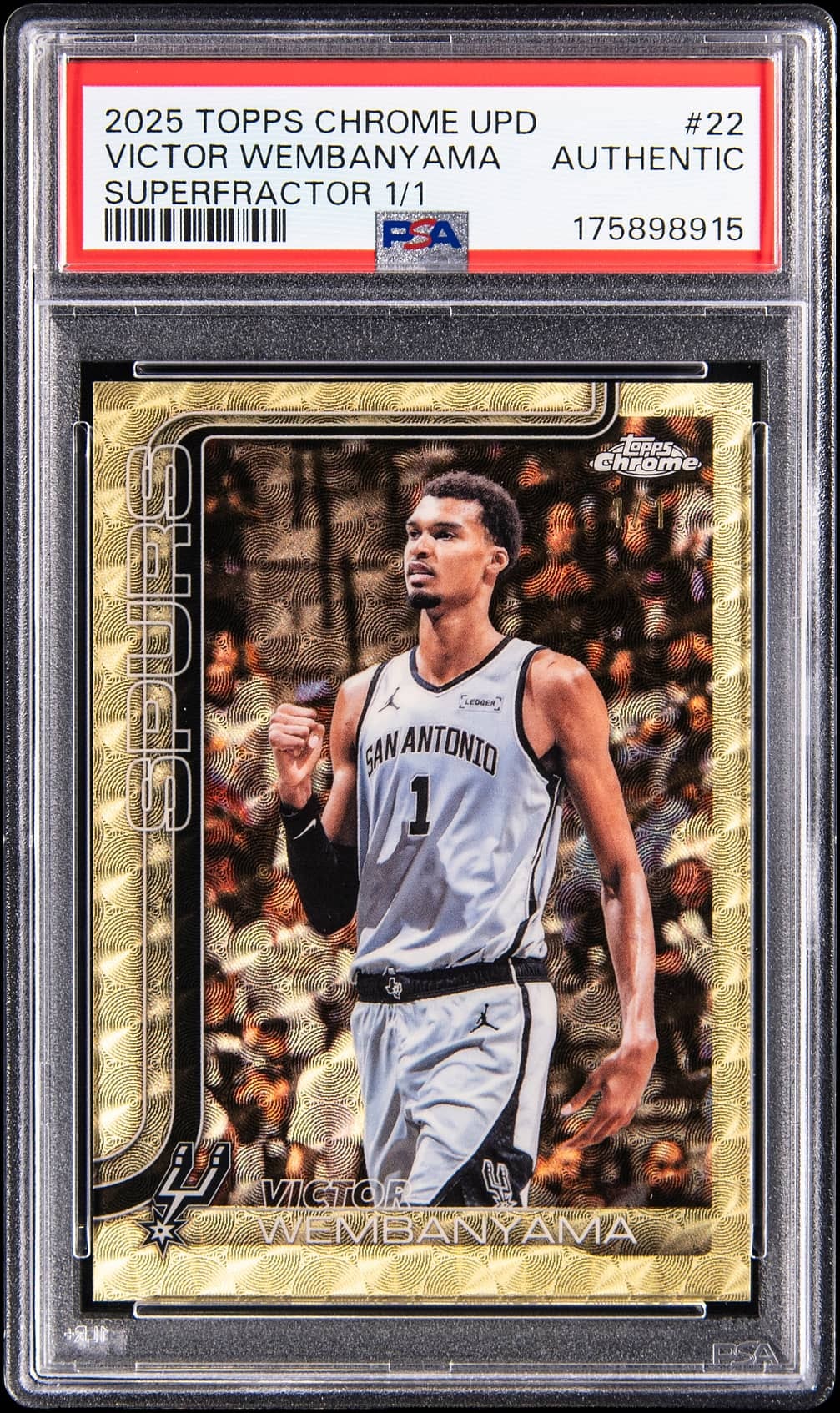 Victor Wembanyama SuperFractor serial 1 of 1