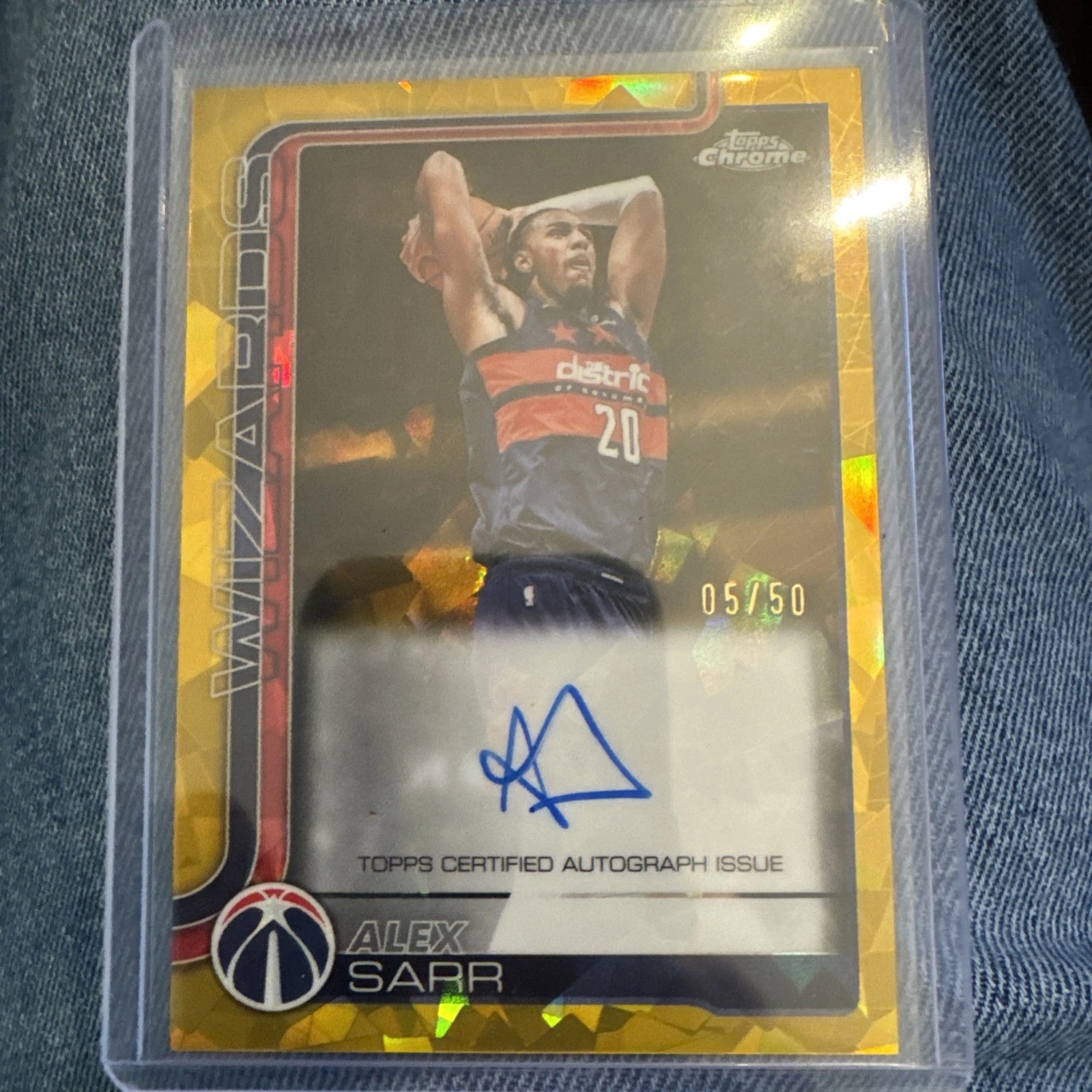 Alex Sarr Gold Sapphire serial 5 of 50