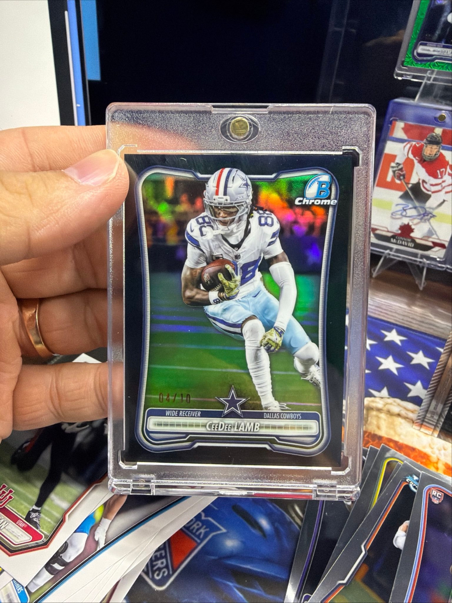 CeeDee Lamb Black Refractor serial 4 of 10