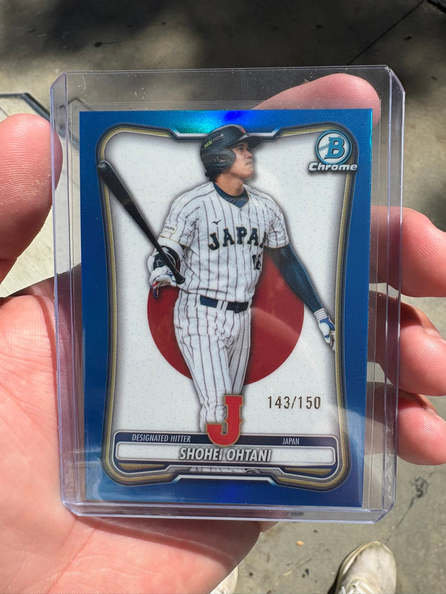 Shohei Ohtani Blue serial 143 of 150