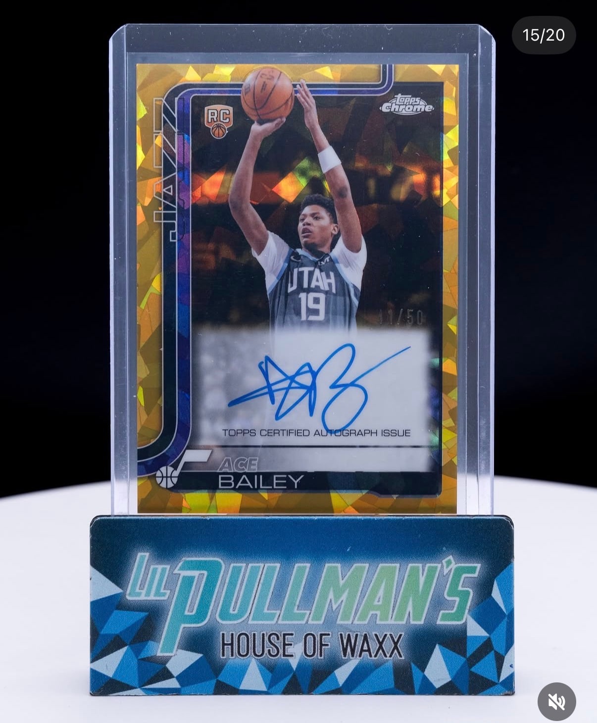 Ace Bailey Gold Sapphire serial 41 of 50