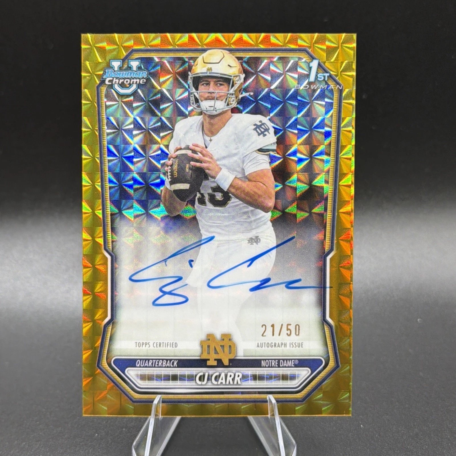 CJ Carr Gold Geometric serial 21 of 50