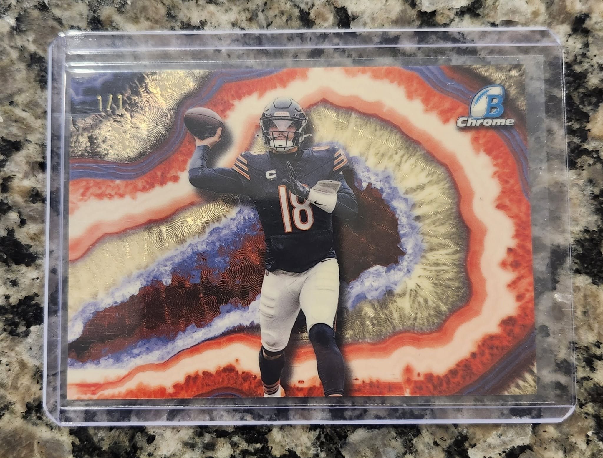 Caleb Williams SuperFractor serial 1 of 1