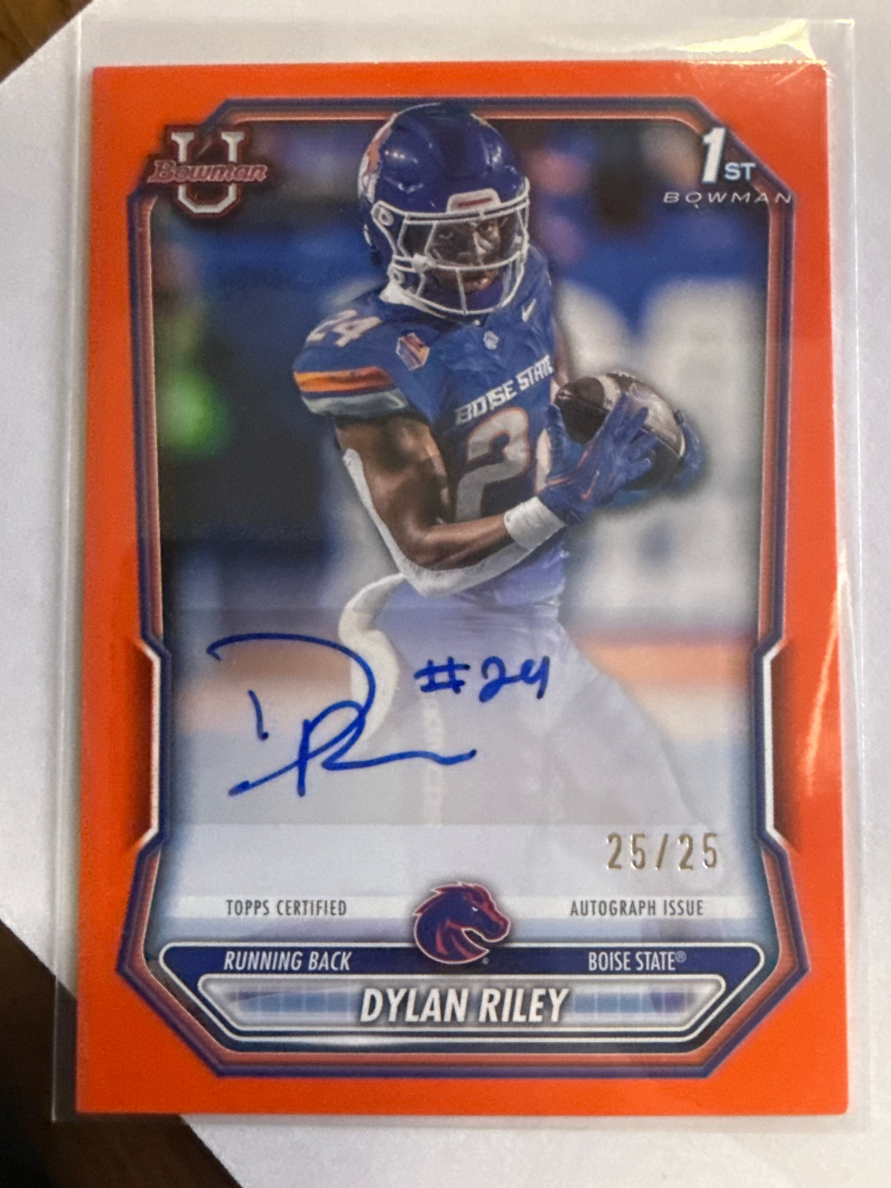 Dylan Riley Orange serial 25 of 25