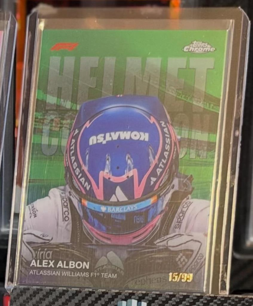Alex Albon Green Refractor serial 15 of 99