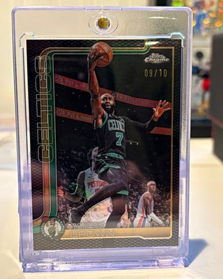 Jaylen Brown Black Basketball serial 9 of 10