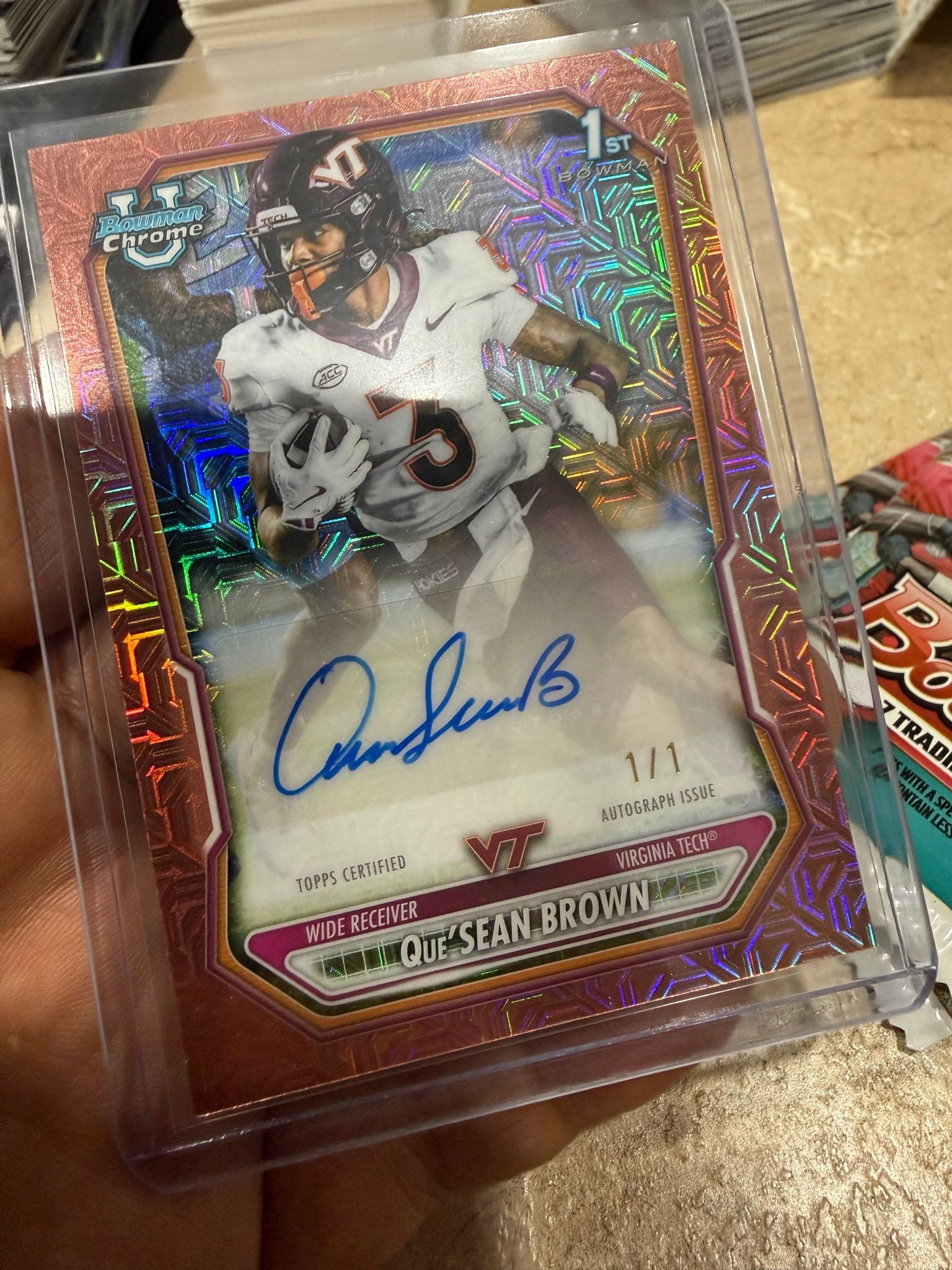 Que'Sean Brown Rose Gold Mojo serial 1 of 1