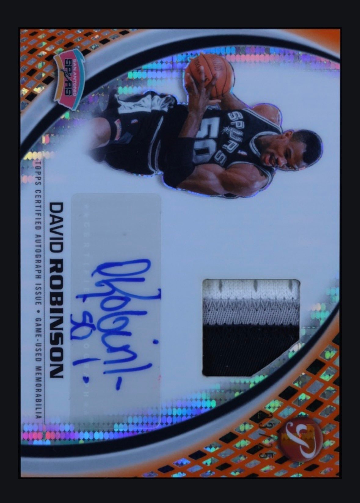 David Robinson Pristine Orange serial 23 of 25