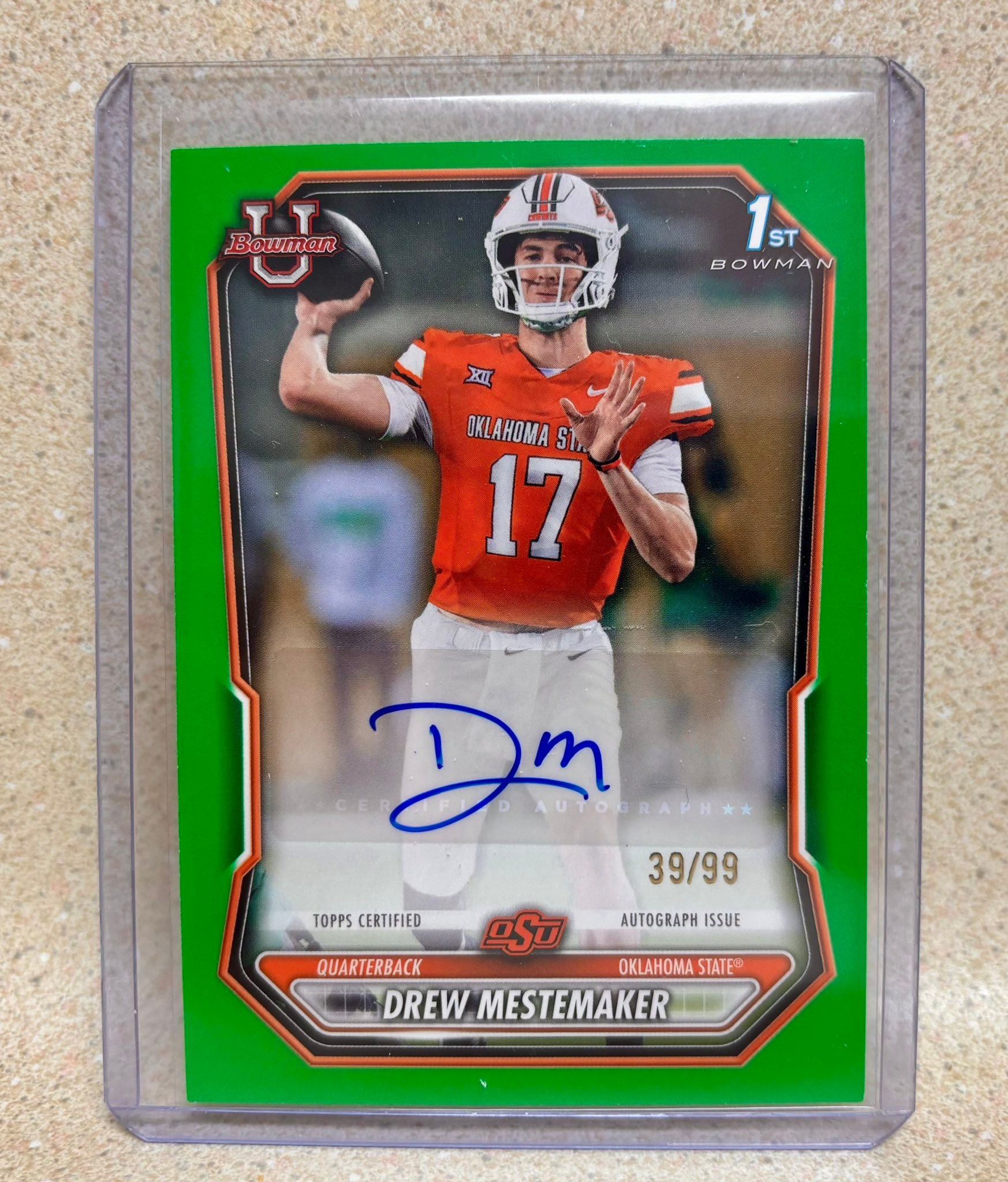 Drew Mestemaker Green serial 39 of 99