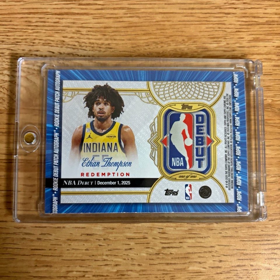 Ethan Thompson NBA Debut Patch serial 1 of 1