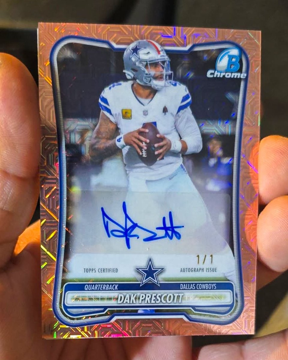 Dak Prescott Rose Gold Mojo serial 1 of 1