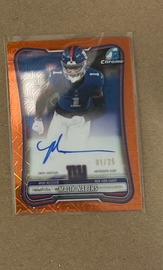 Malik Nabers Orange Mojo serial 1 of 25