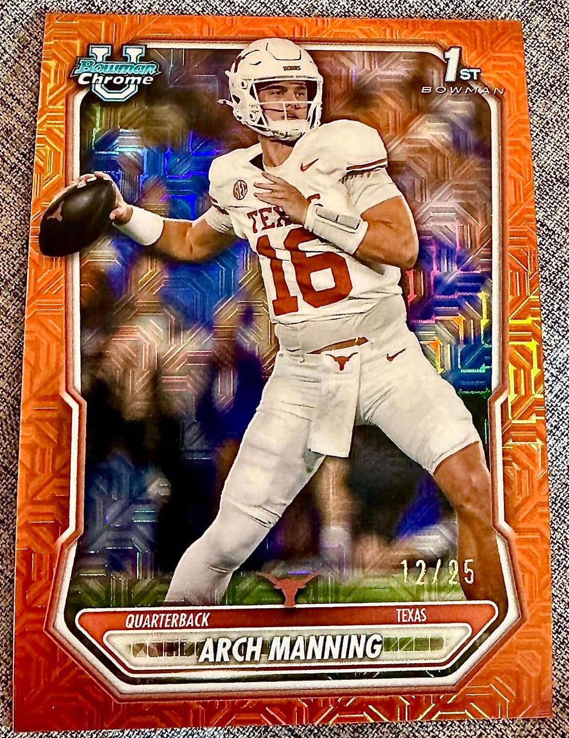Arch Manning Orange Mojo serial 12 of 25