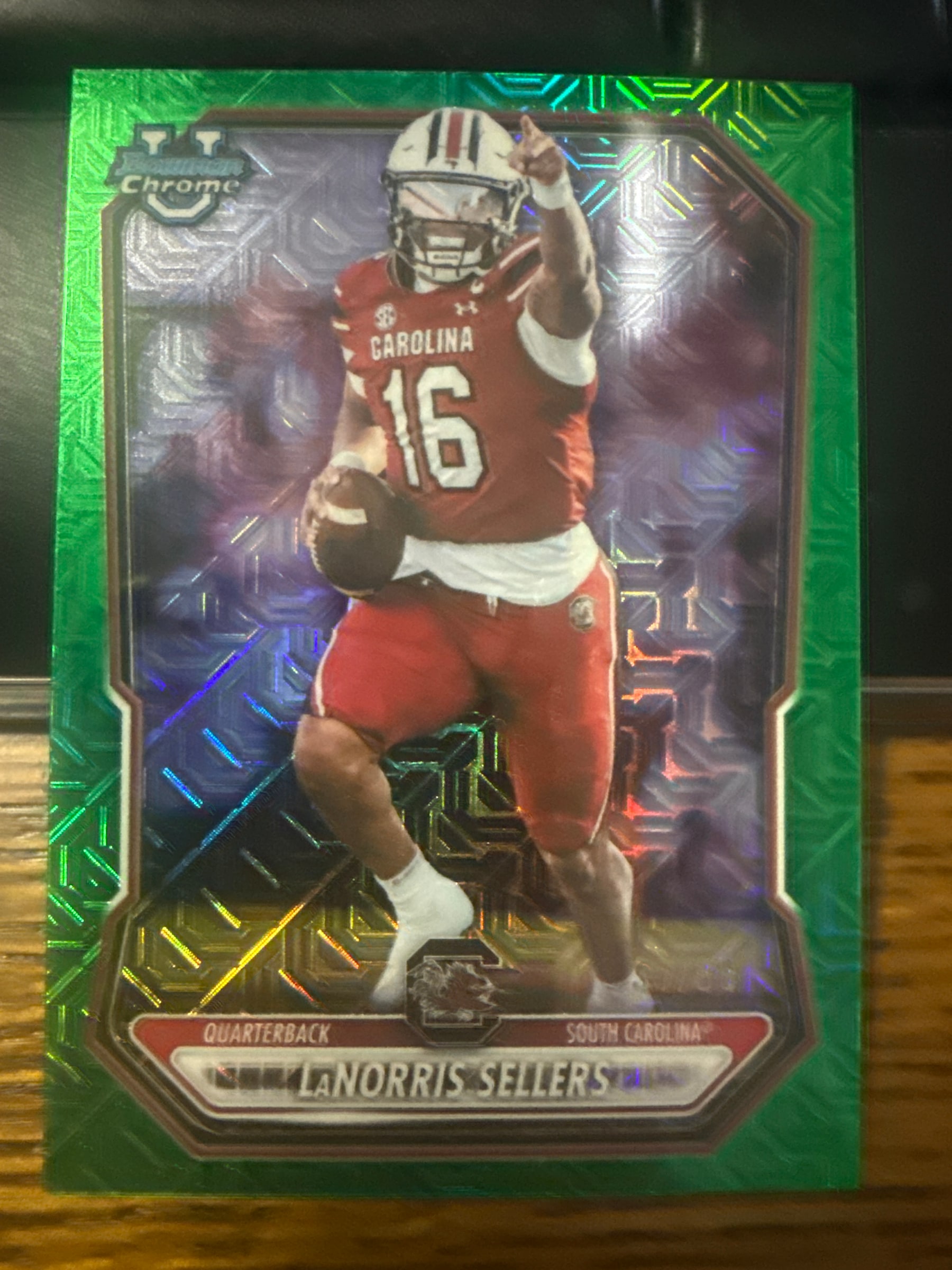 LaNorris Sellers Green Refractor serial 37 of 99