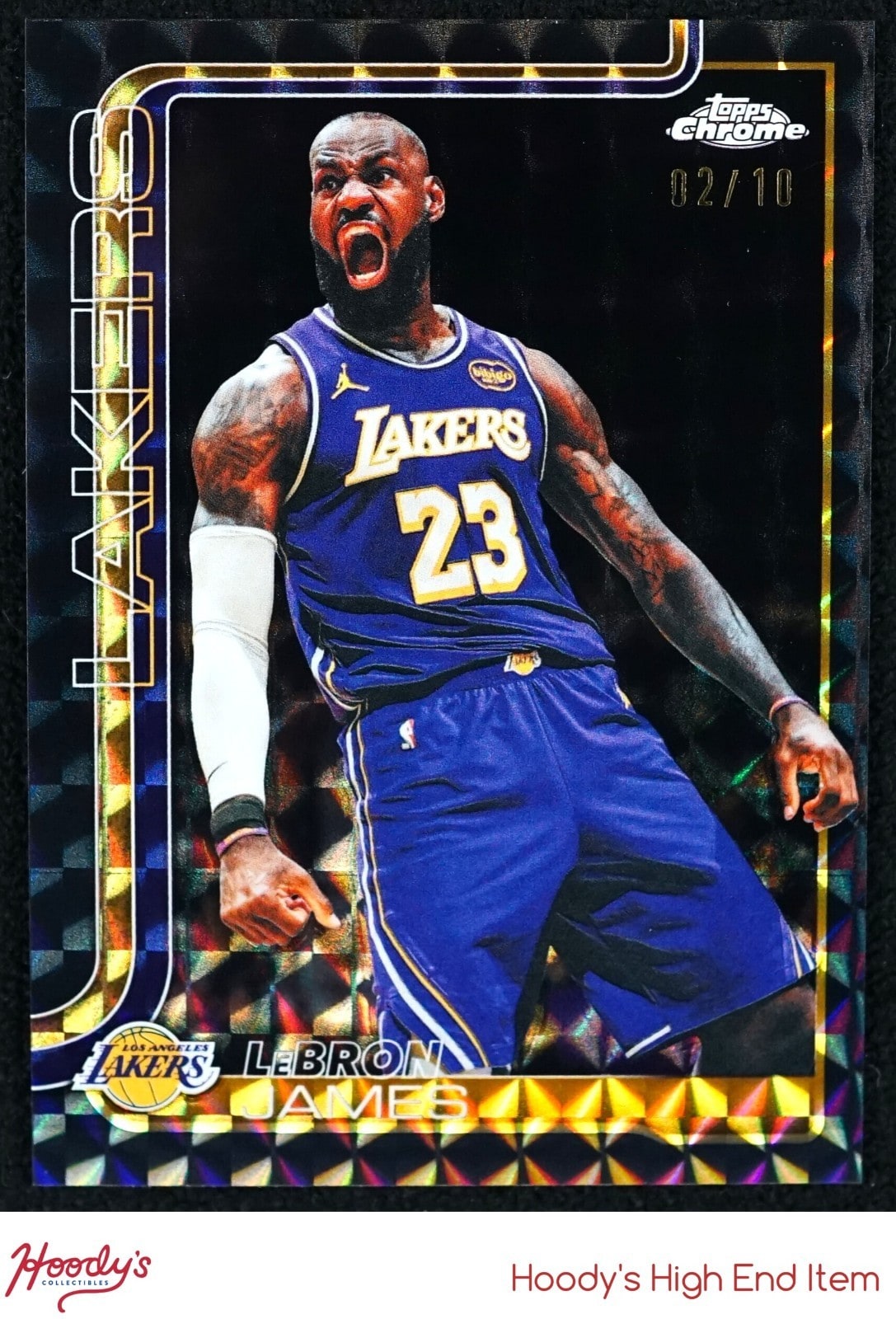 LeBron James Black Geometric serial 2 of 10