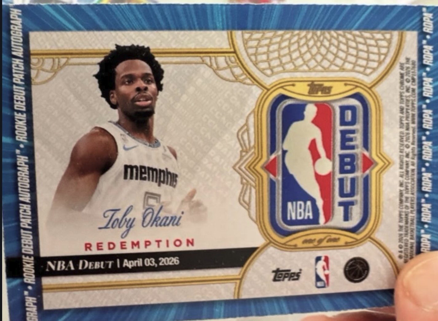 Toby Okani Base serial 1 of 1