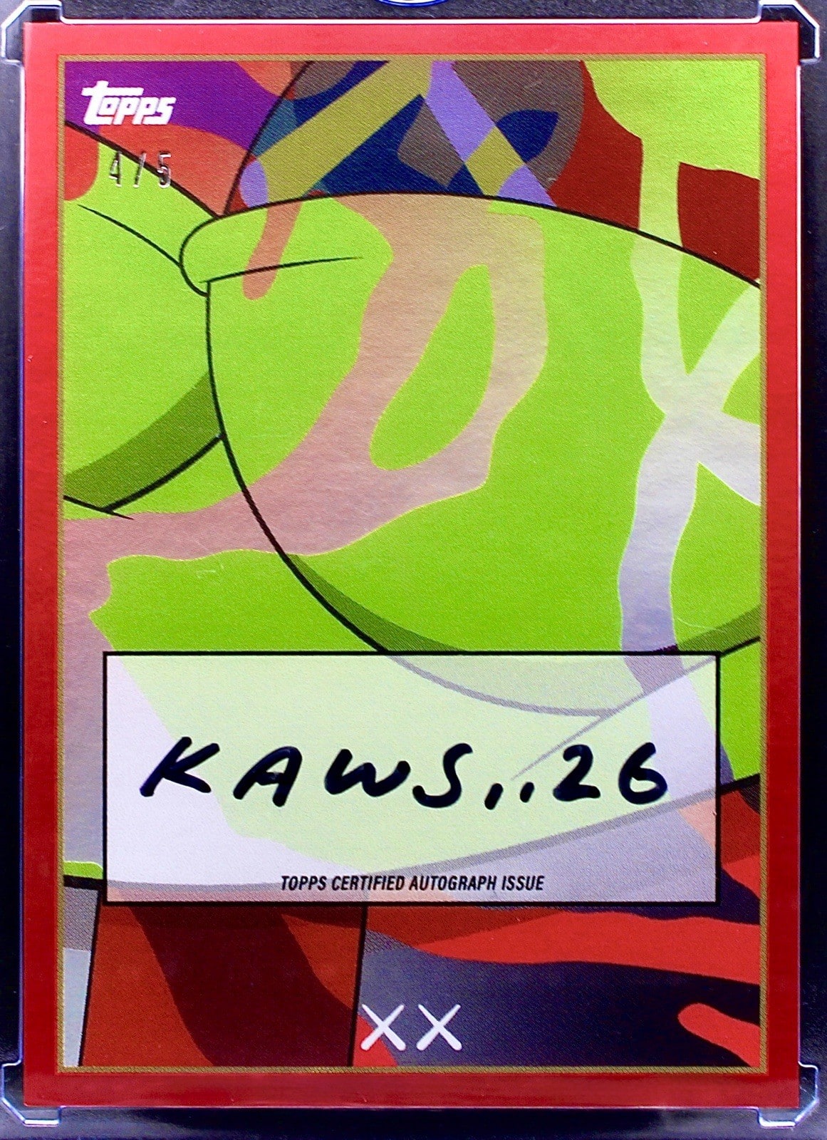 KAWS Red serial 4 of 5