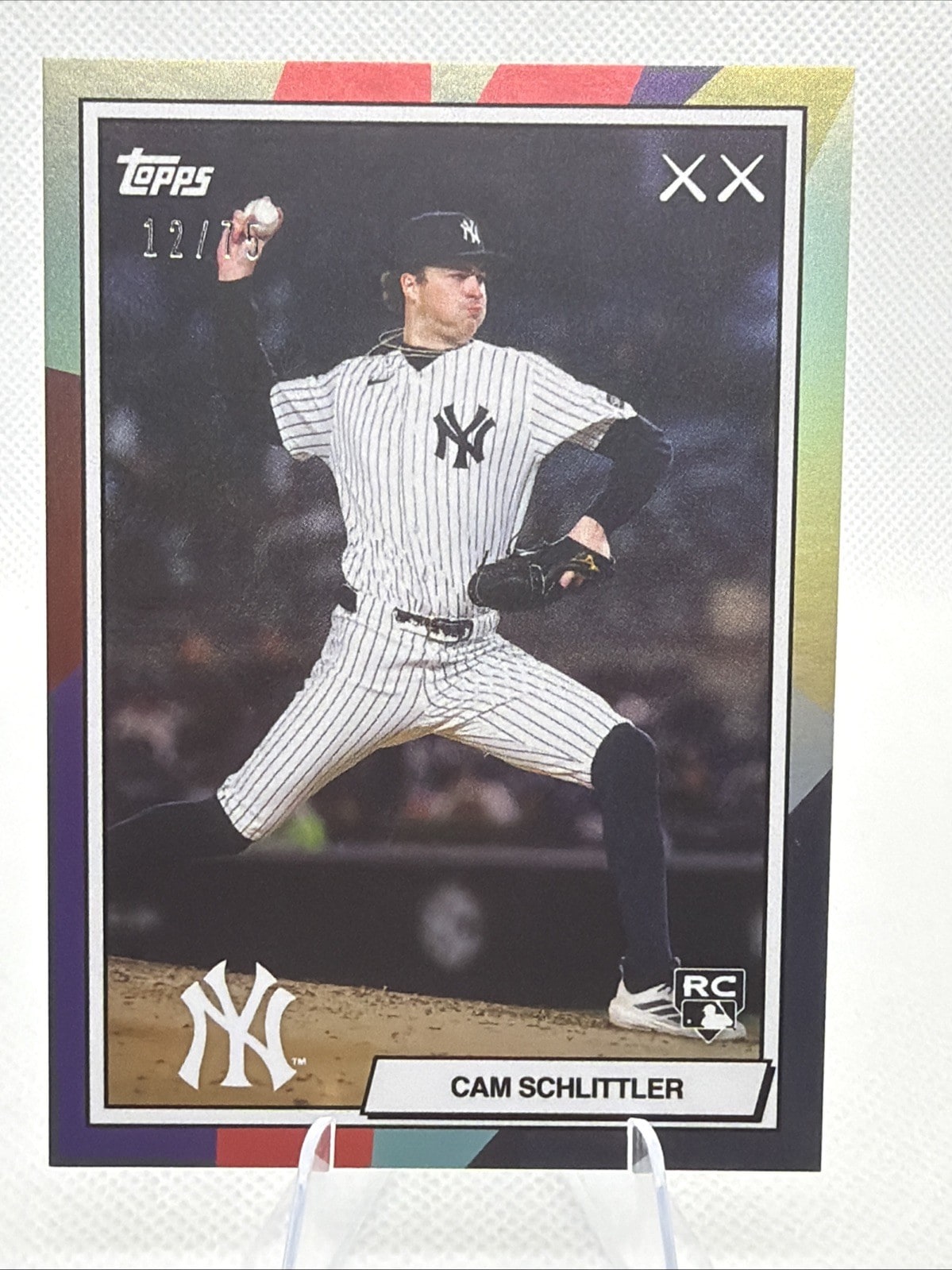 Cam Schlittler Purple serial 12 of 75