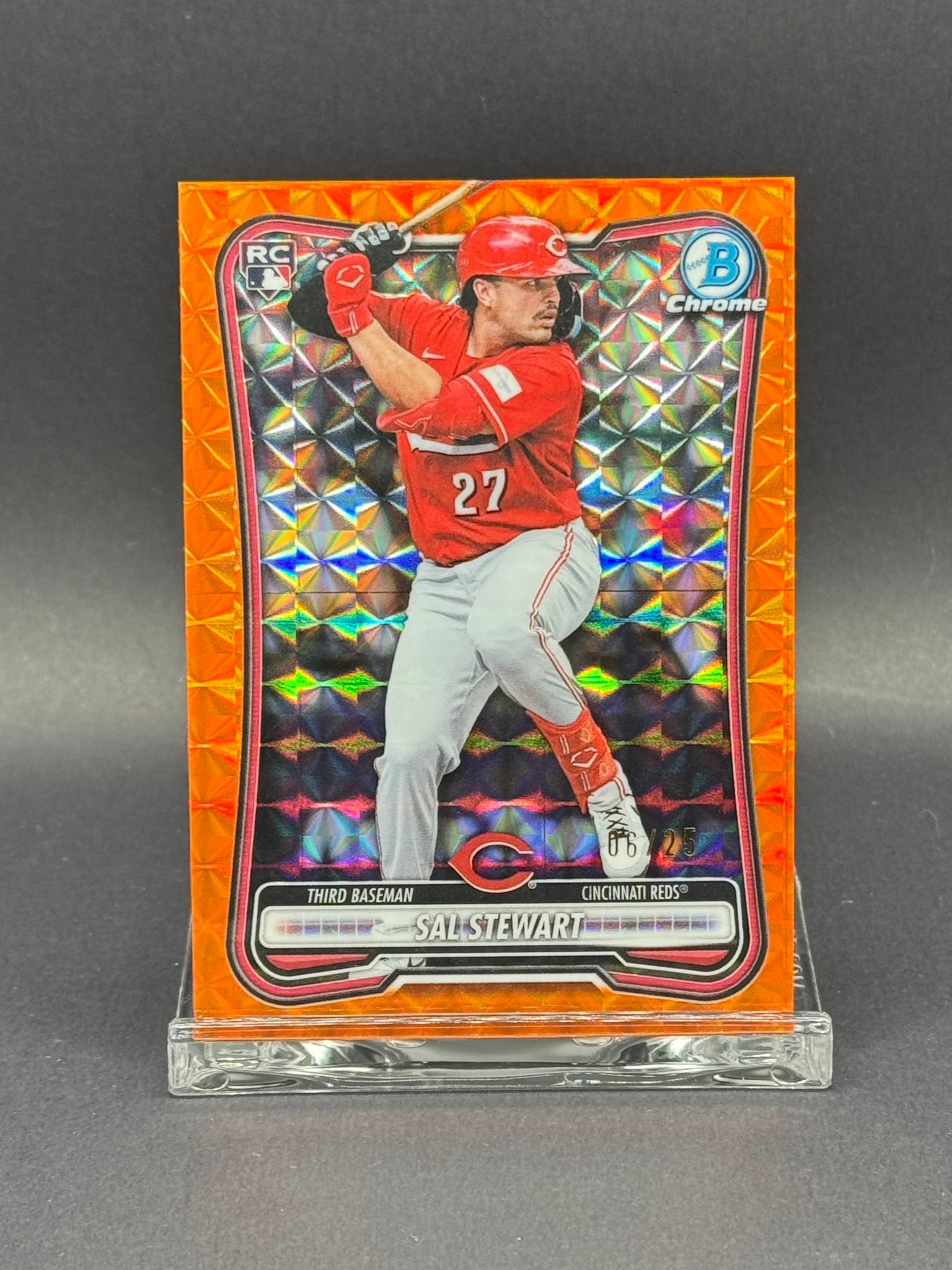 Sal Stewart Orange Geometric serial 6 of 25