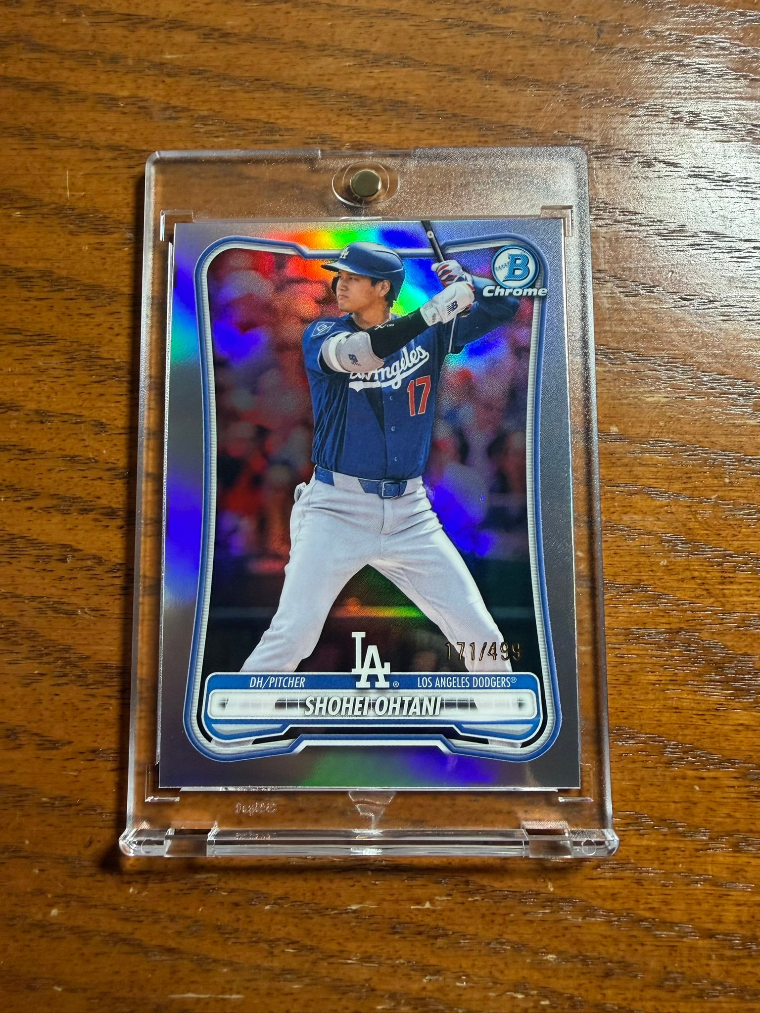 Shohei Ohtani Refractor serial 171 of 499
