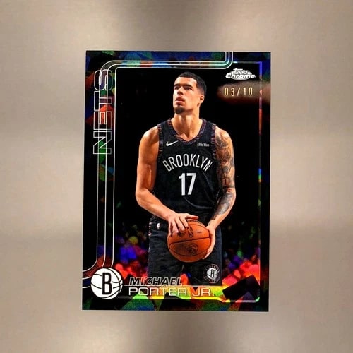 Michael Porter Jr. Black Sapphire serial 3 of 10