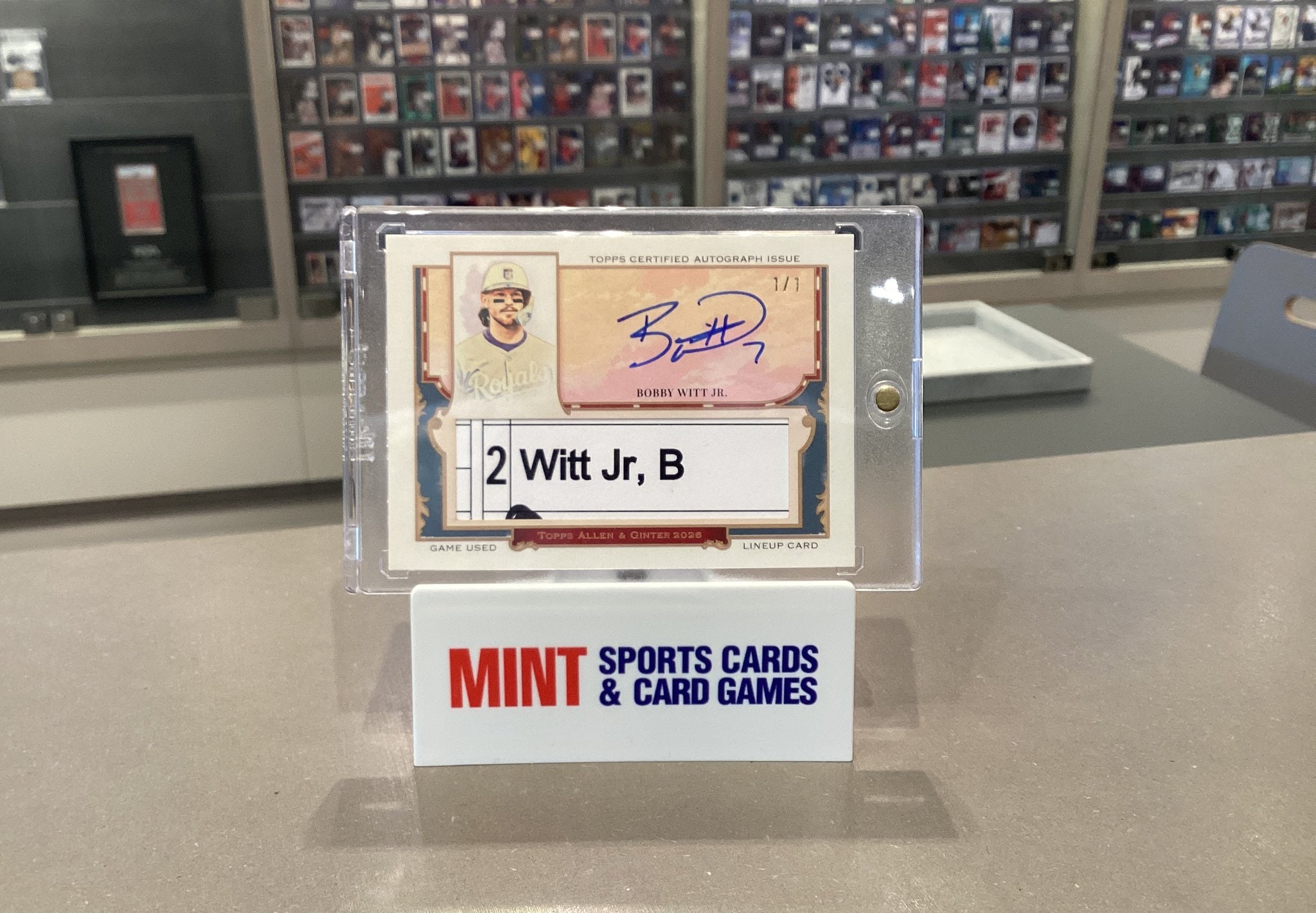 Bobby Witt Jr. Base serial 1 of 1