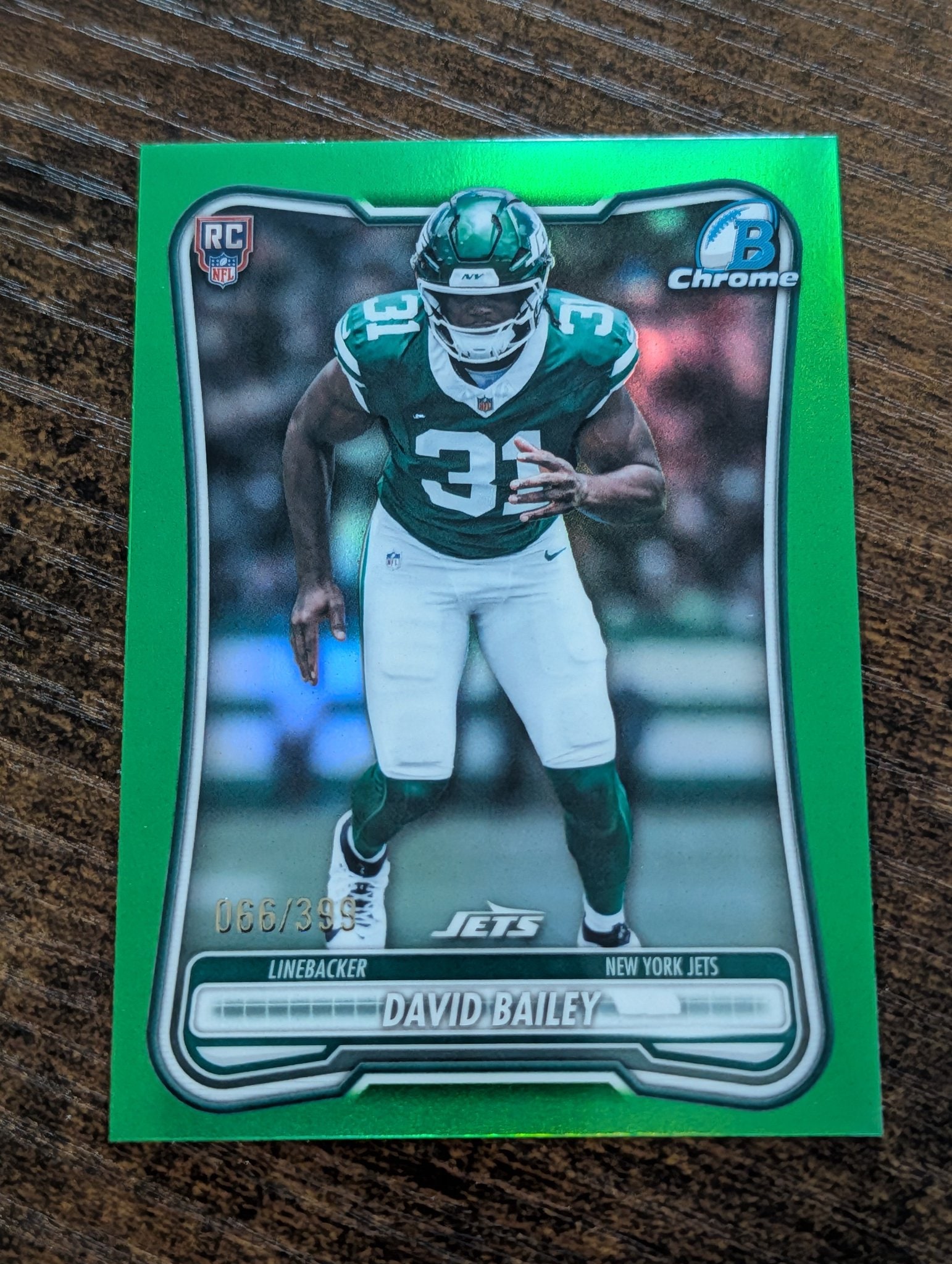 David Bailey Neon Green Refractor serial 66 of 399