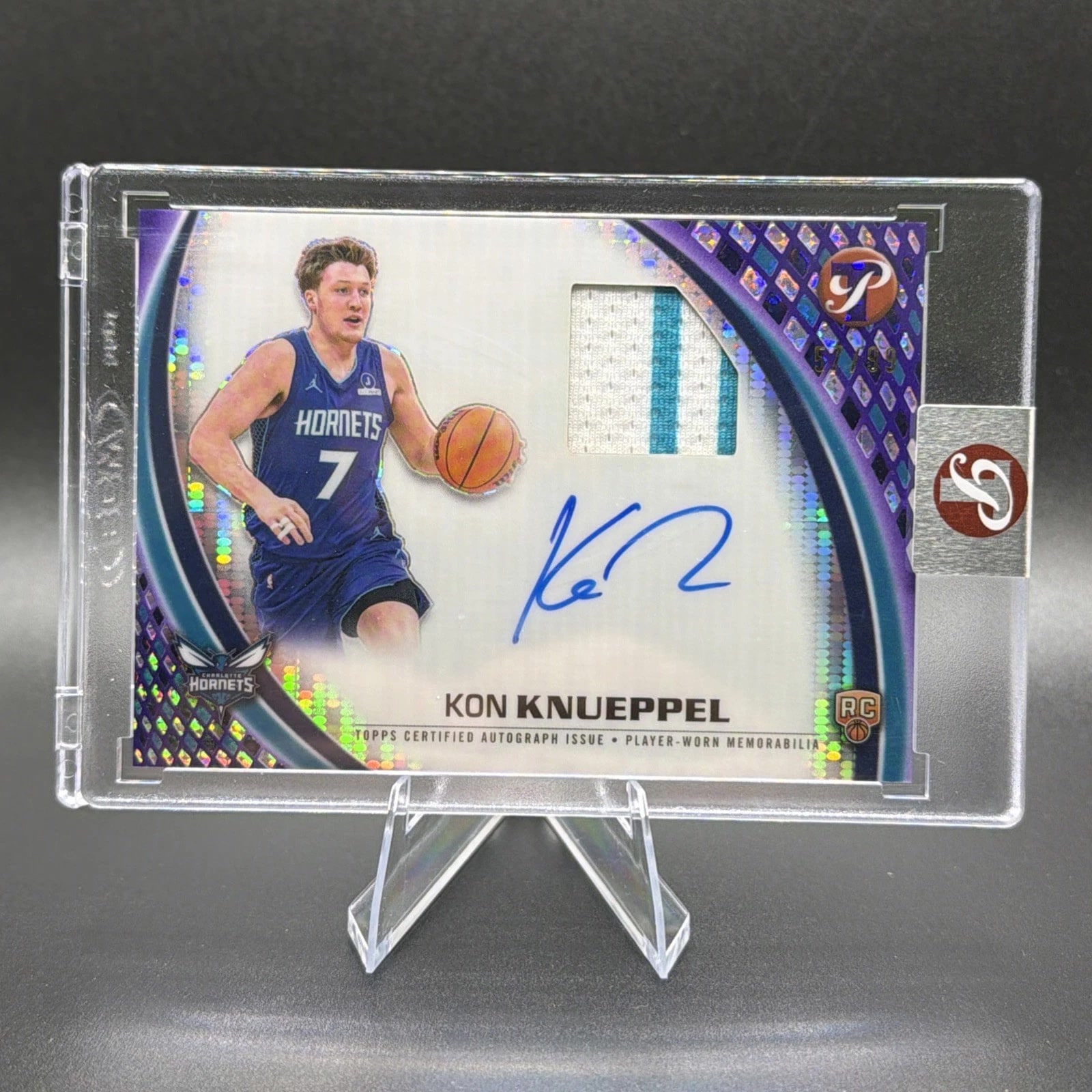 Kon Knueppel Pristine Purple serial 57 of 99