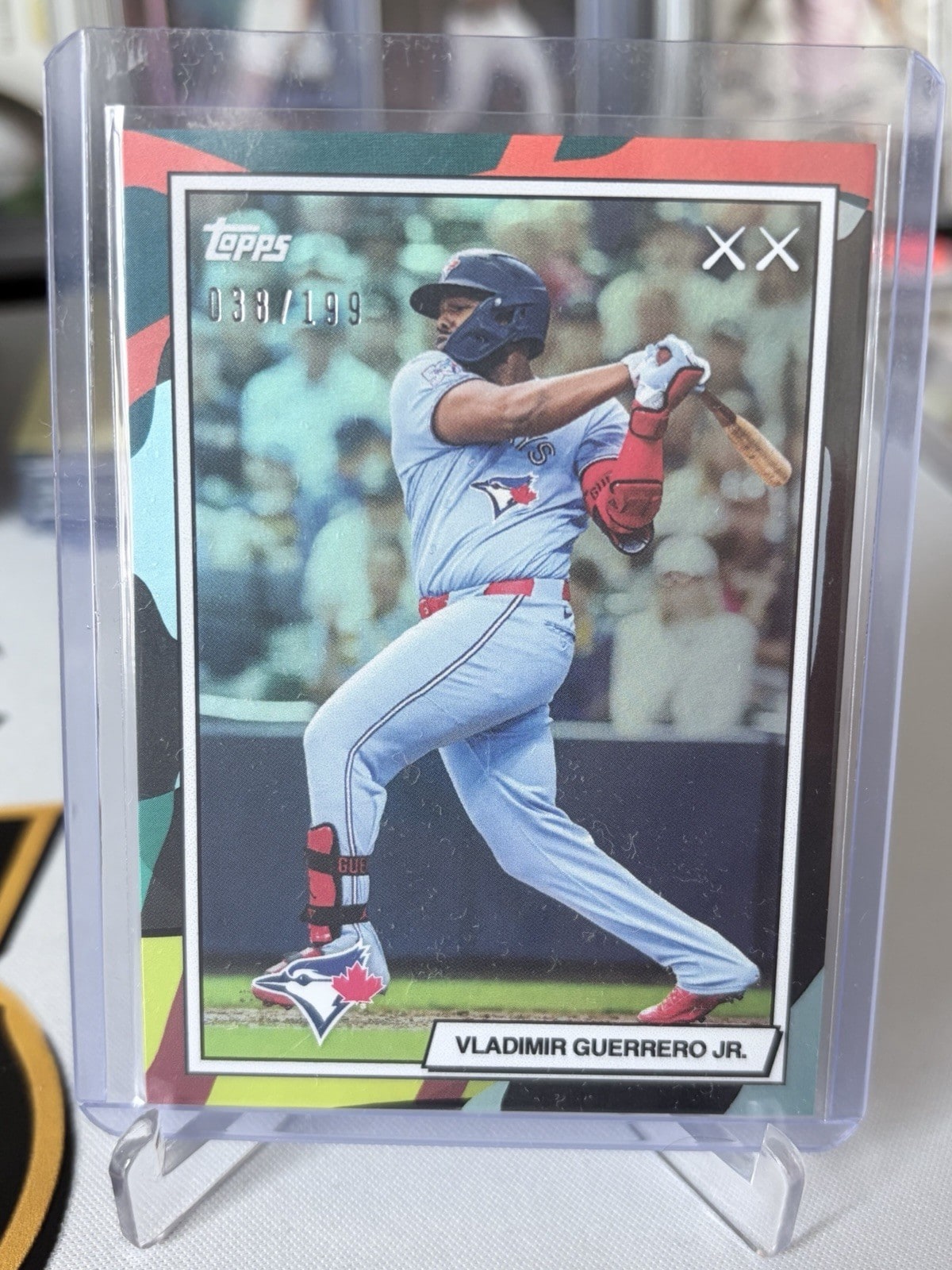 Vladimir Guerrero Jr. Aqua serial 38 of 199