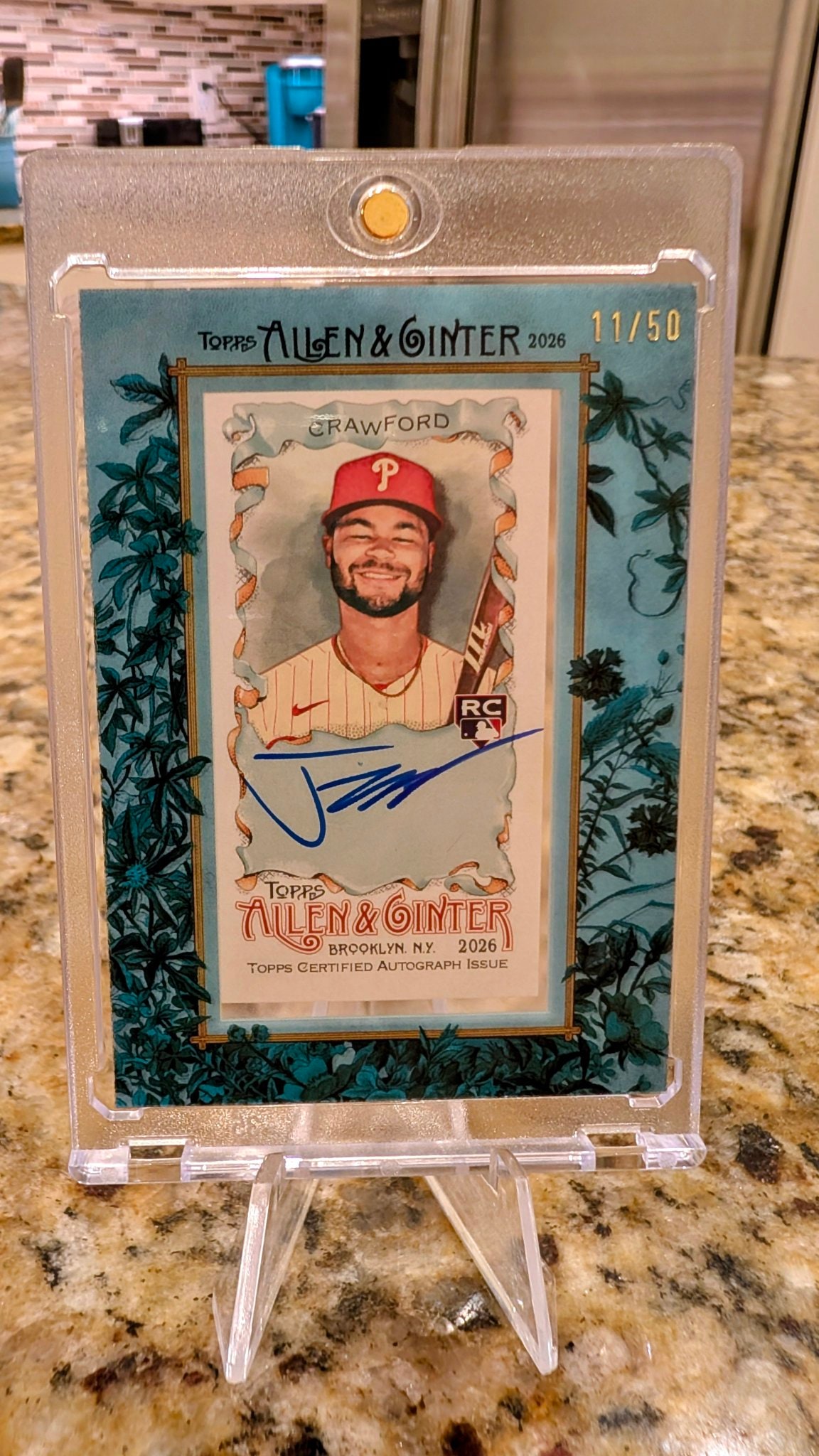 Justin Crawford Blue Frame serial 11 of 50