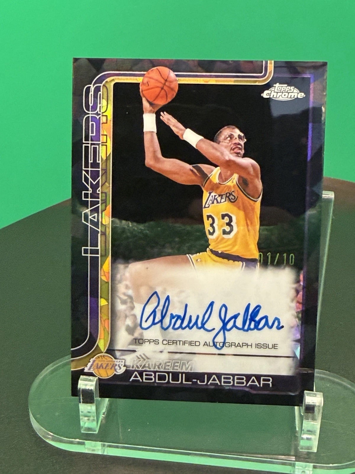 Kareem Abdul-Jabbar Black Sapphire serial 1 of 10